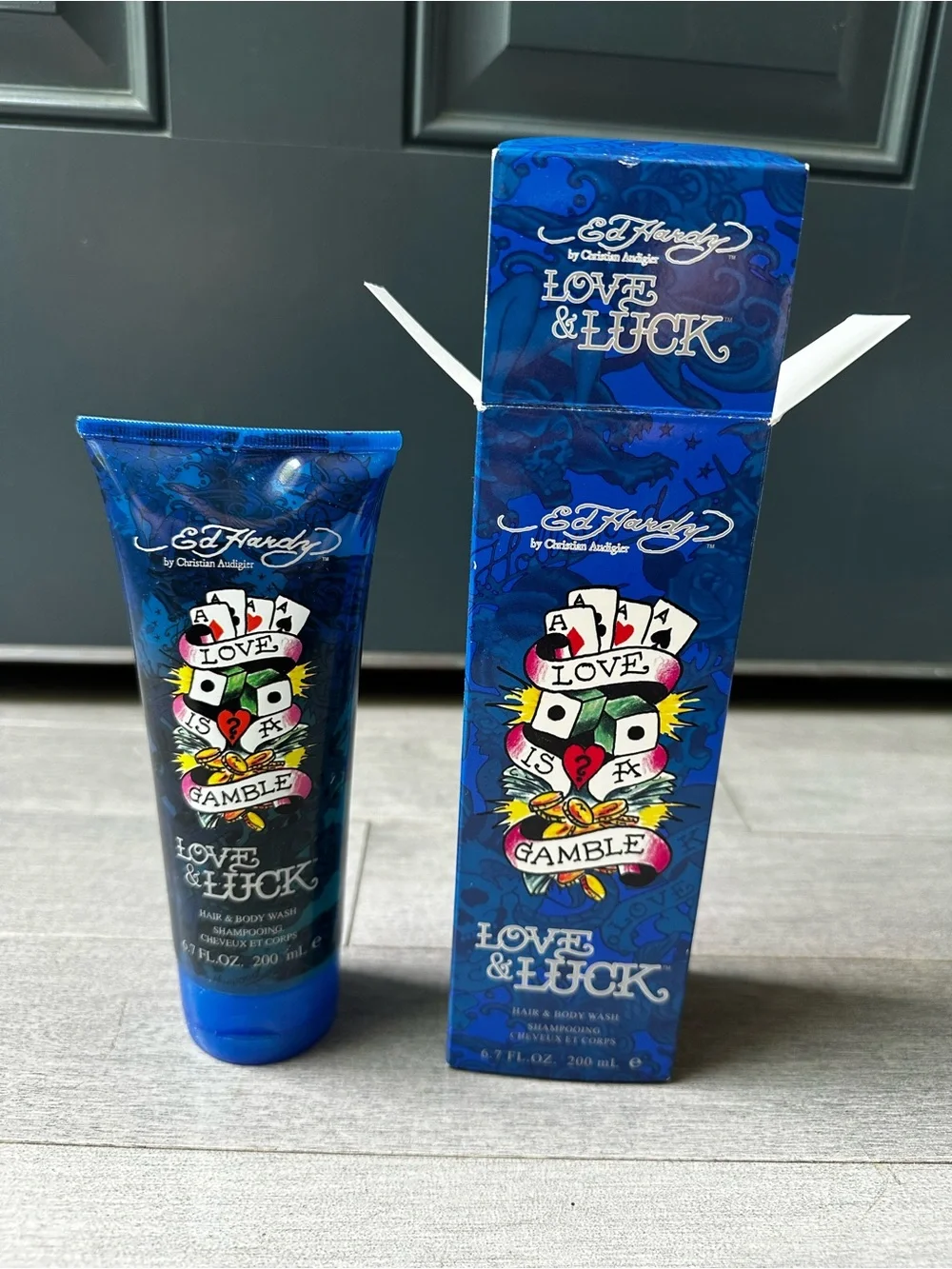 Ed Hardy Love And Luck Hair And Body Wash Shampooing 6.7 FL OZ 200 mL NIB